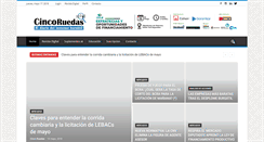 Desktop Screenshot of cincoruedas.com
